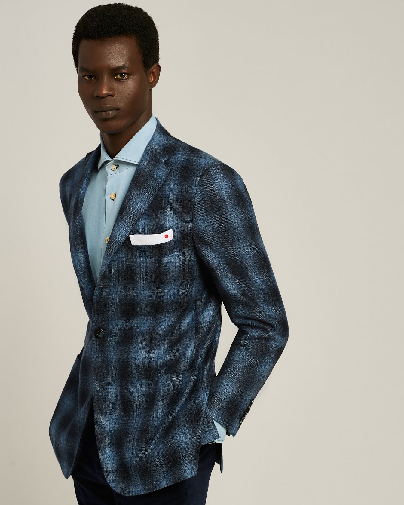 GIACCA A QUADRI IN CASHMERE BLEND
