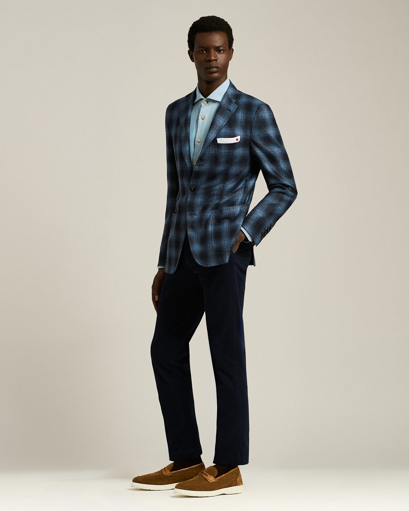 GIACCA A QUADRI IN CASHMERE BLEND