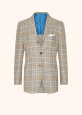 CHECKED WOOL BLEND JACKET