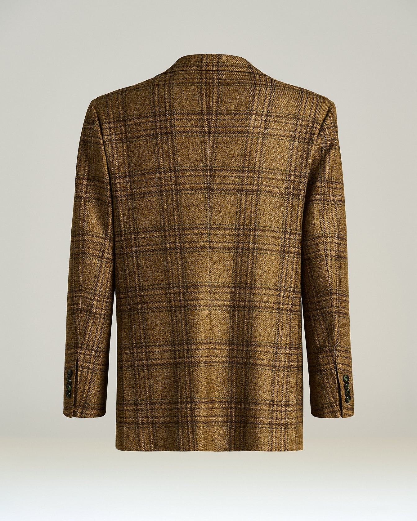 GIACCA MONOPETTO IN PURO CASHMERE CON MOTIVO TARTAN