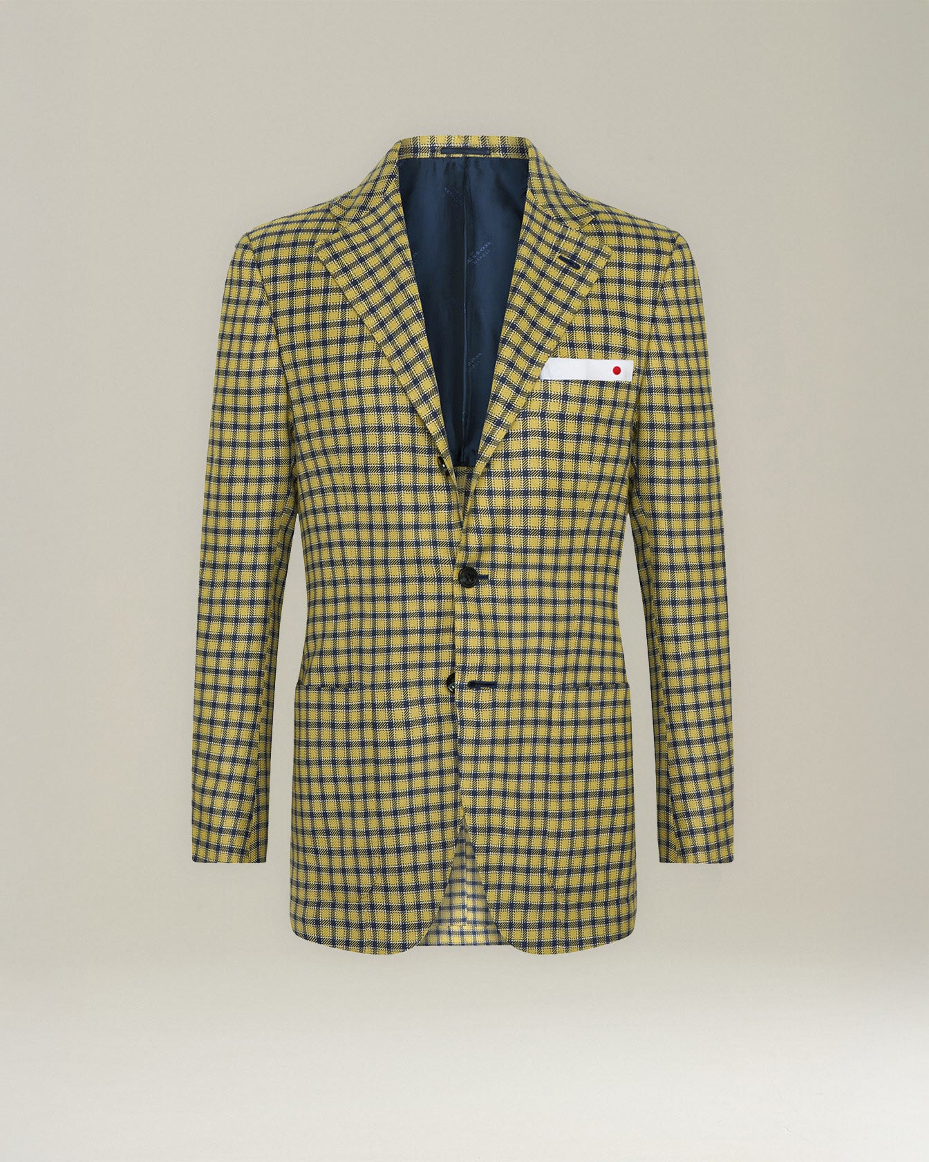 BLAZER IN MISTO CASHMERE CON MICRO-CHECK