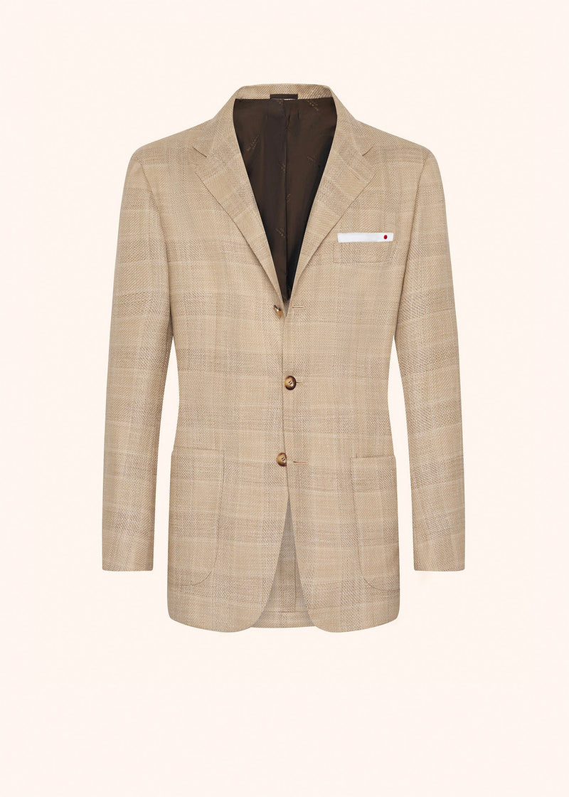 Kiton beige jacket for man, in cashmere 1