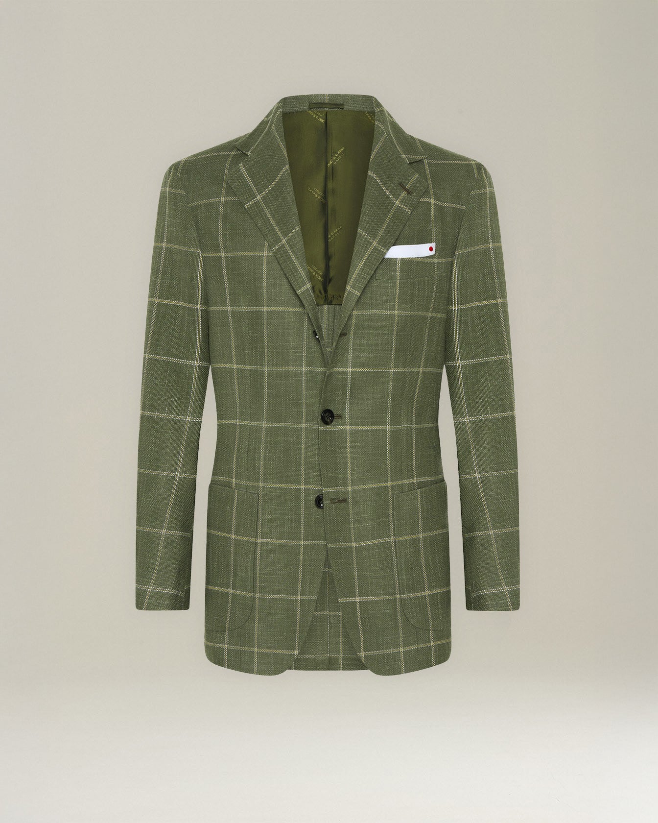 CHECKED CASHMERE BLEND BLAZER