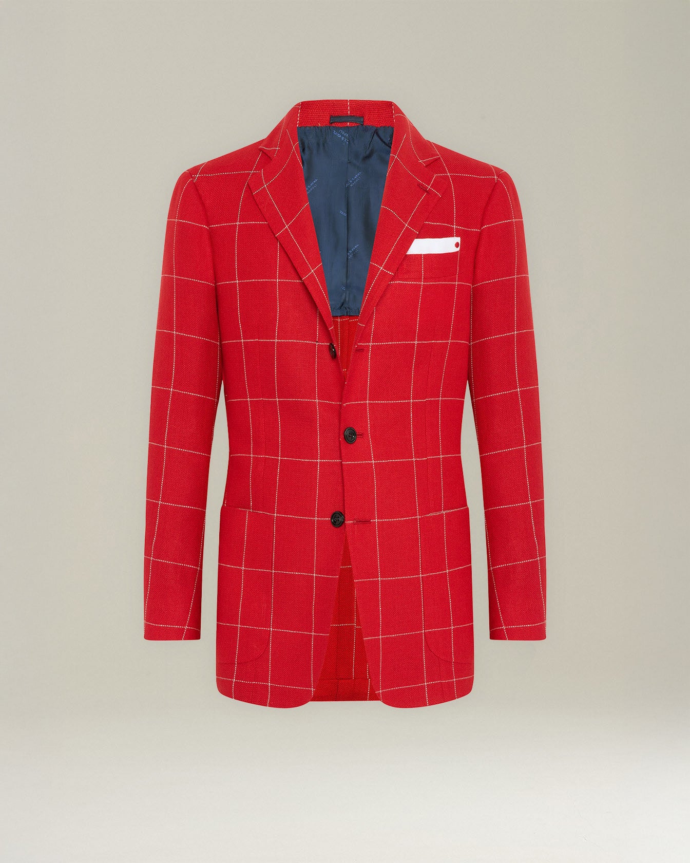 CHECKED CASHMERE BLEND BLAZER