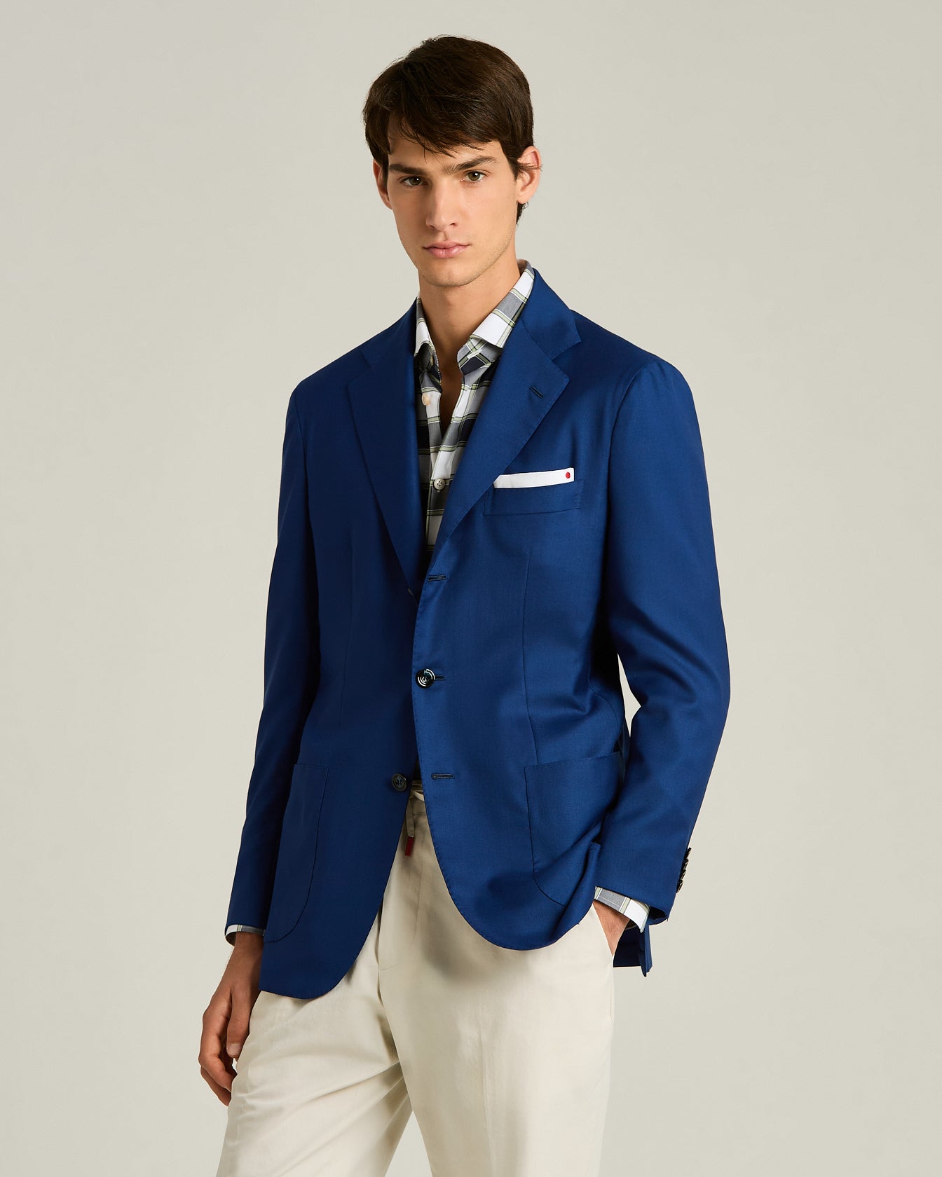Kiton ネイビージャケット(IT52) Men's Tailored Made in Italy Blazers | Kiton