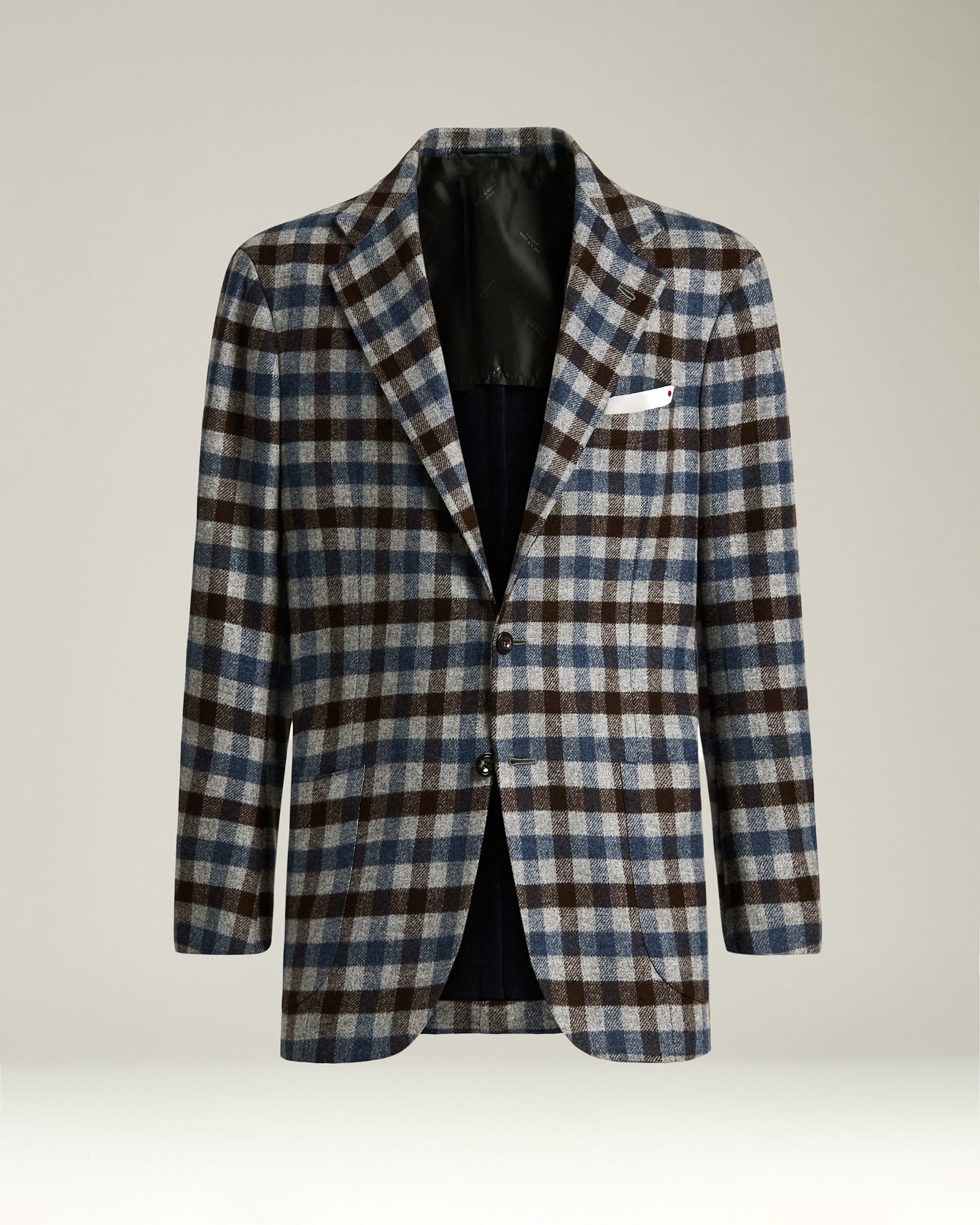 GIACCA A QUADRI IN LANA BLEND