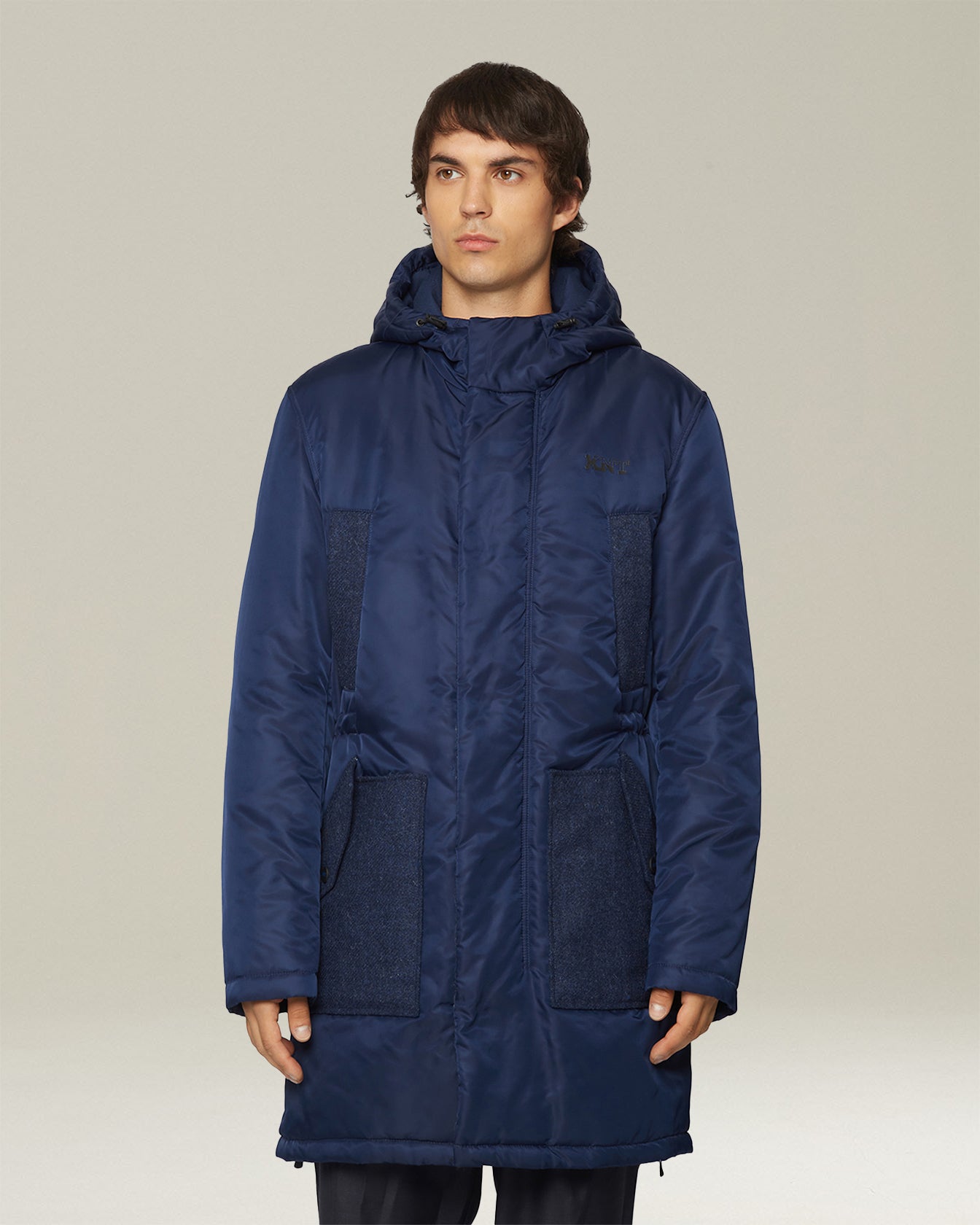 HIGH-TECH PARKA WITH WOOL INSERTS