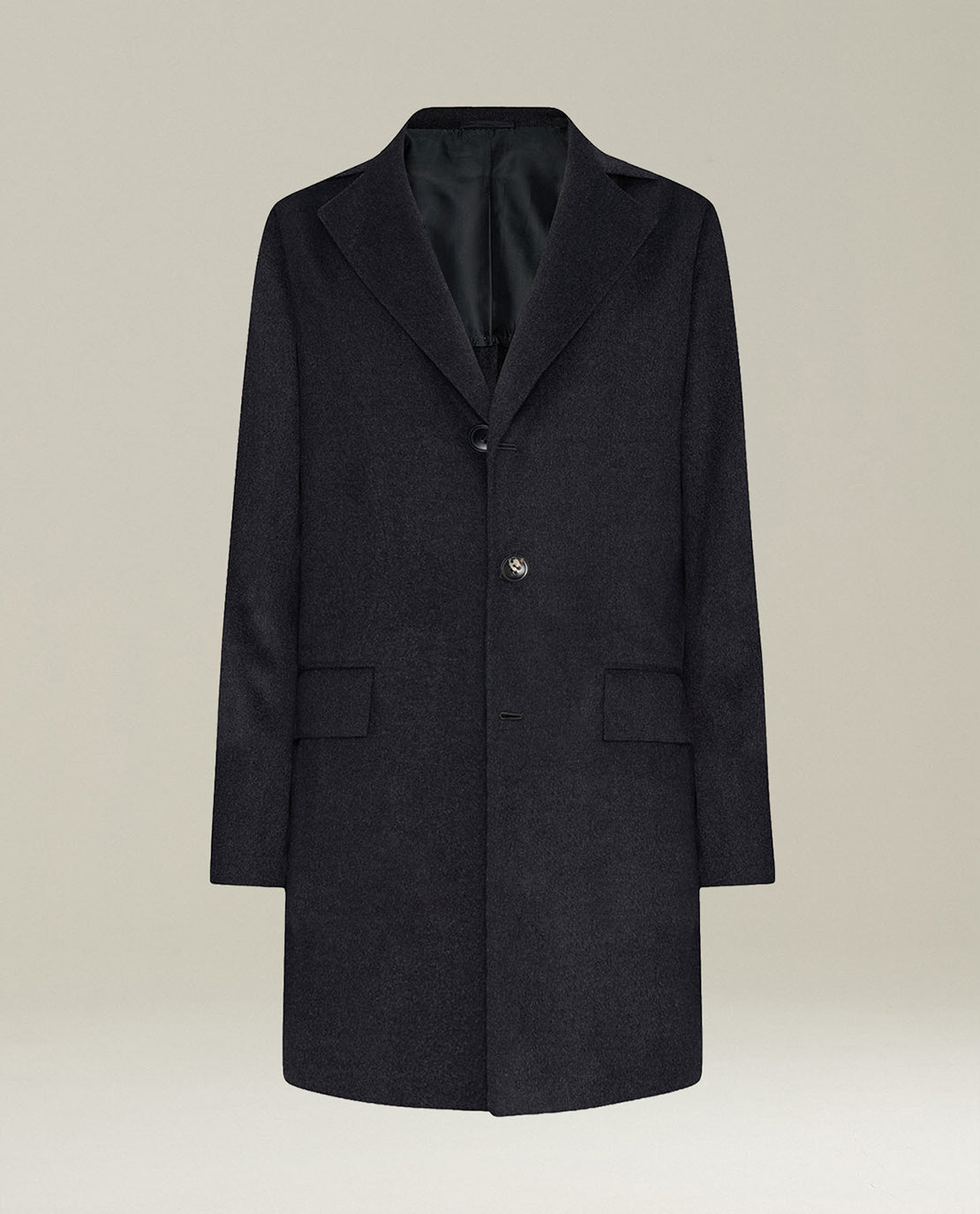 GREY PURE CASHMERE COAT