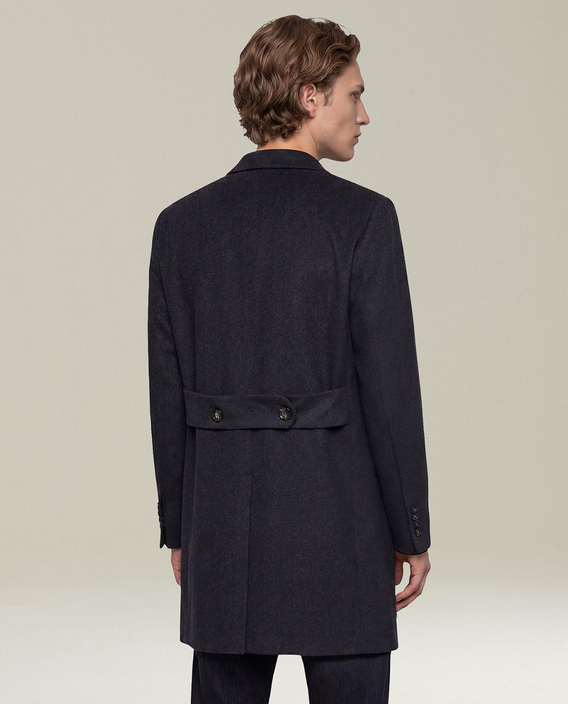 GREY PURE CASHMERE COAT