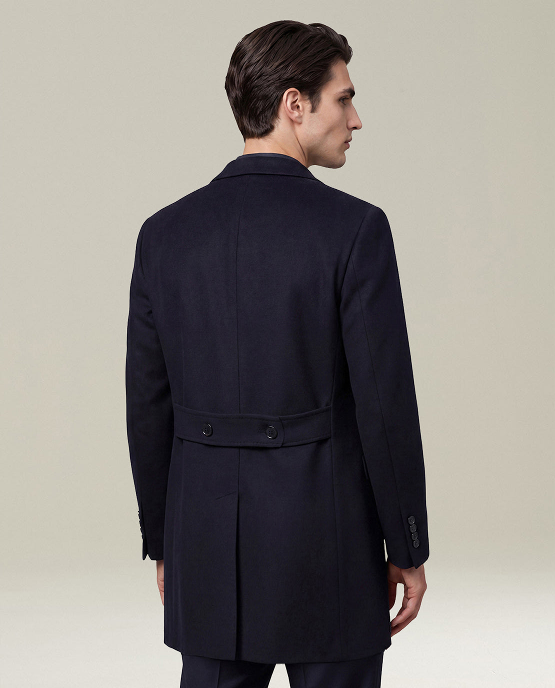 BLUE PURE CASHMERE COAT