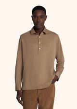 Kiton camel miami - jersey poloshirt for man, in cotton 2