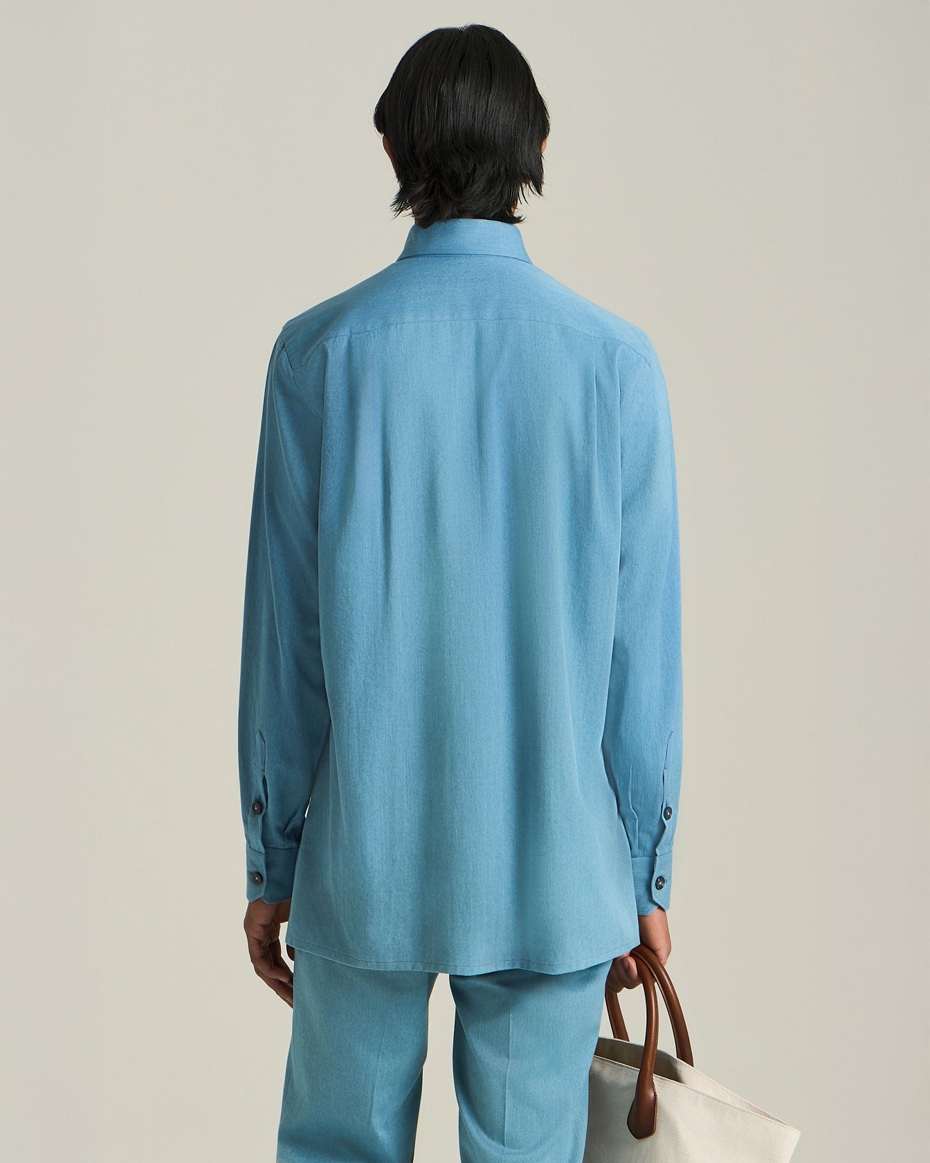 OVERSHIRT IN COTONE DÉLAVÉ