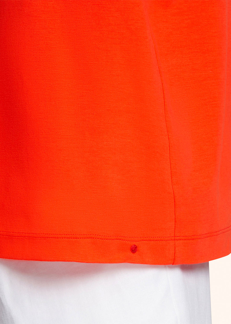 Kiton orange milano - t-shirt for man, in cotton 4