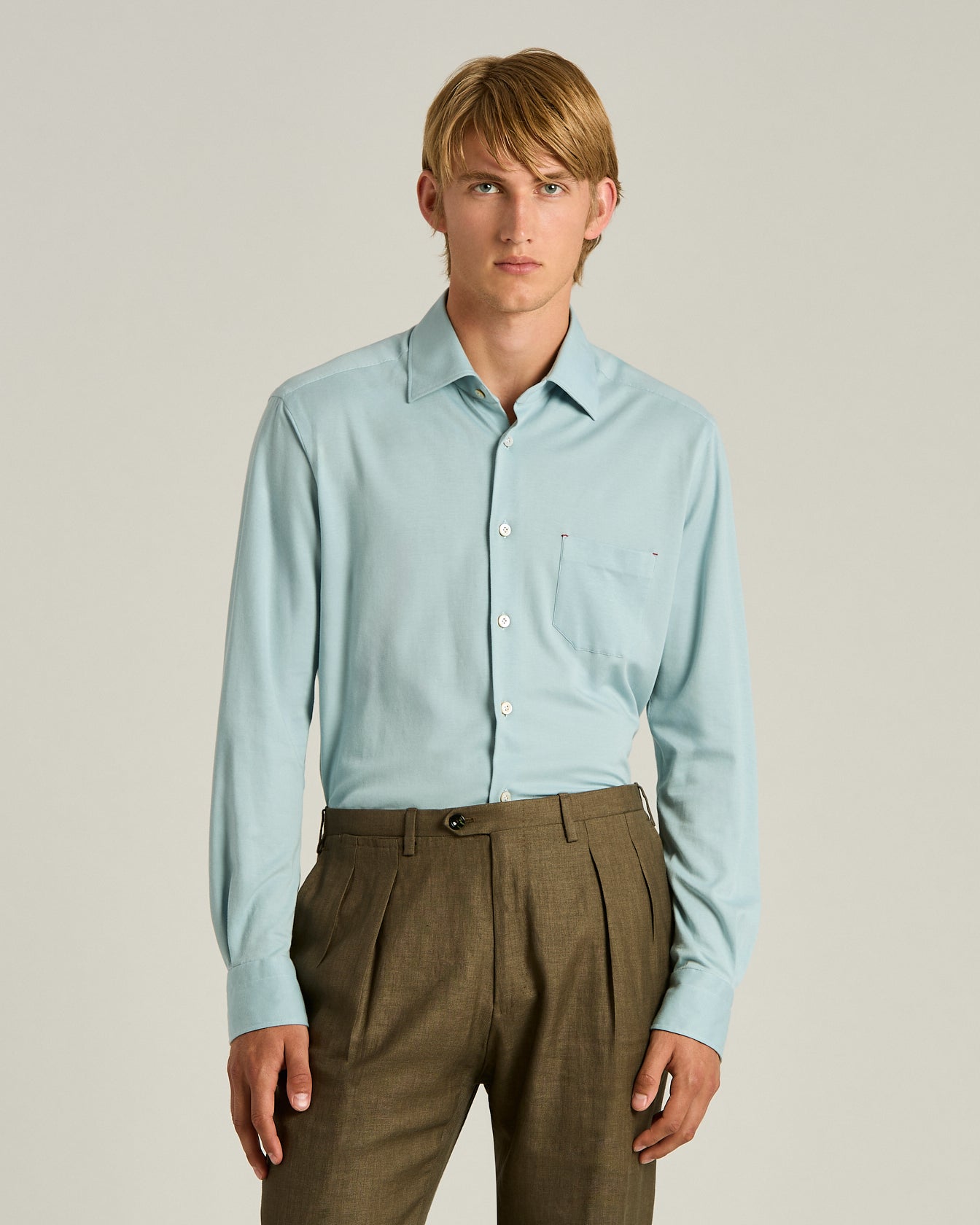 CAMICIA IN JERSEY DI COTONE