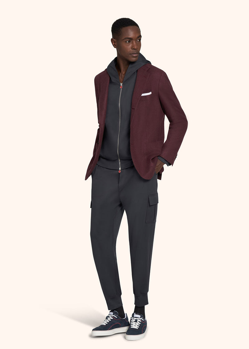 Kiton dark grey jump suit for man, in cotton 5