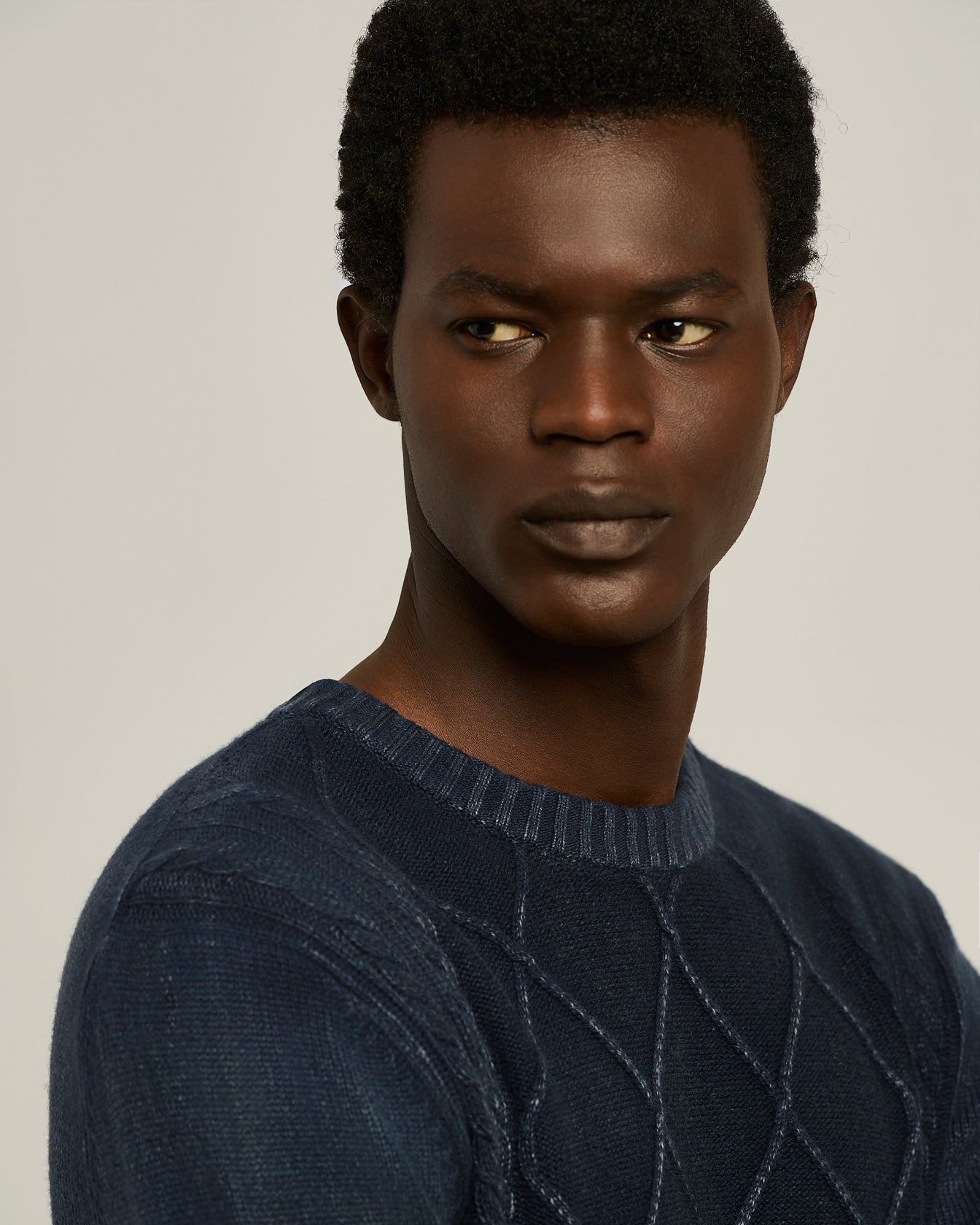 MAGLIONE IN CASHMERE CON ROMBI