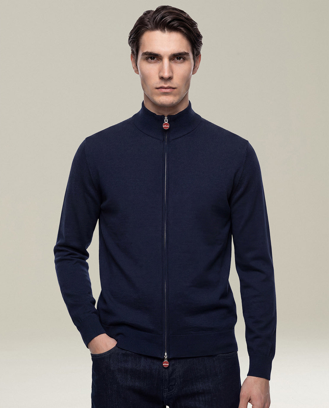 GIUBBOTTO BLU NAVY IN LANA