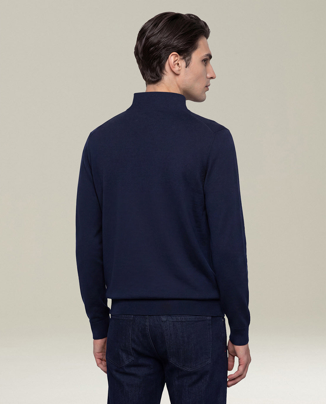 GIUBBOTTO BLU NAVY IN LANA