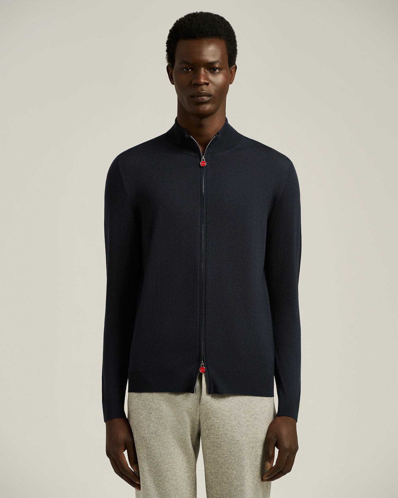 FULL-ZIP CASHMERE CARDIGAN