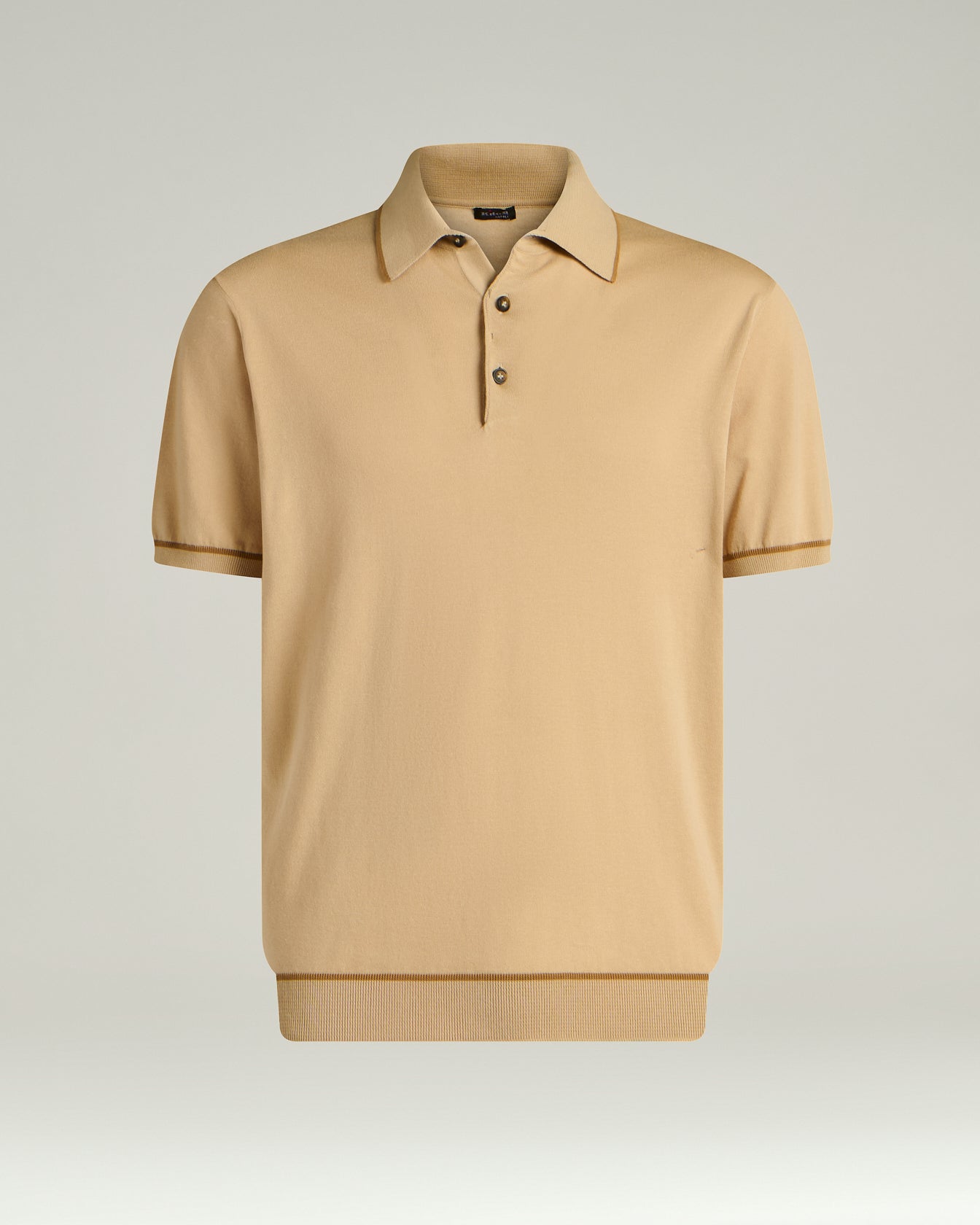 COTTON KNIT SHORT-SLEEVED POLO SHIRT