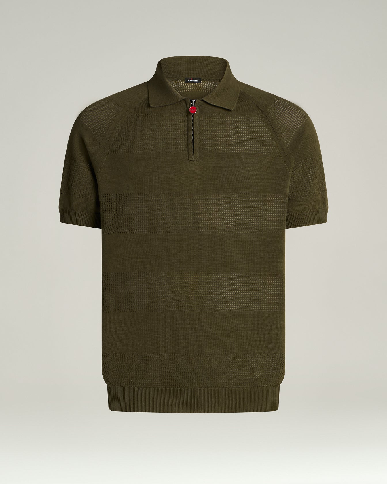 SHORT-SLEEVED ZIPPED POLO SHIRT