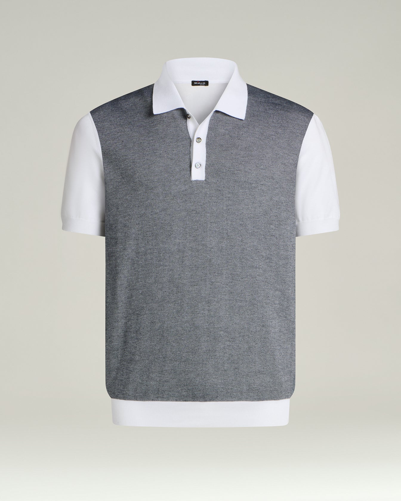 PURE COTTON POLO SHIRT WITH CONTRASTING DETAILS