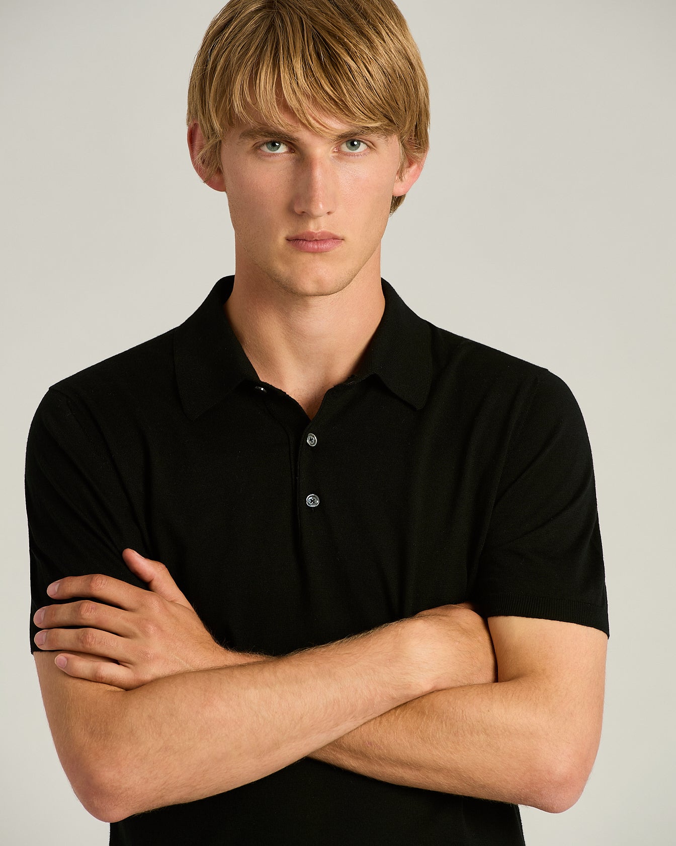 PURE COTTON SHORT-SLEEVED POLO SHIRT