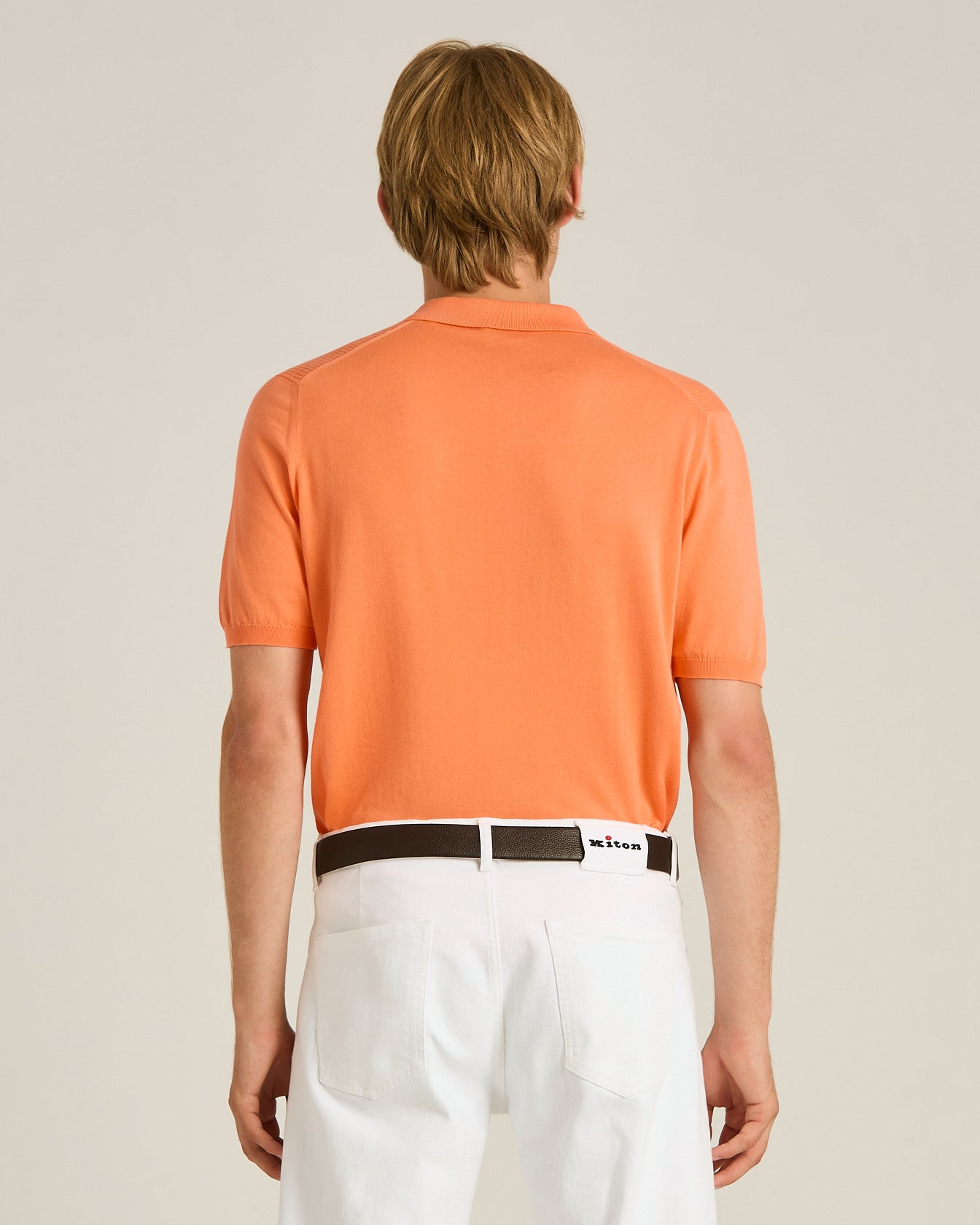 RIBBED COTTON POLO SHIRT
