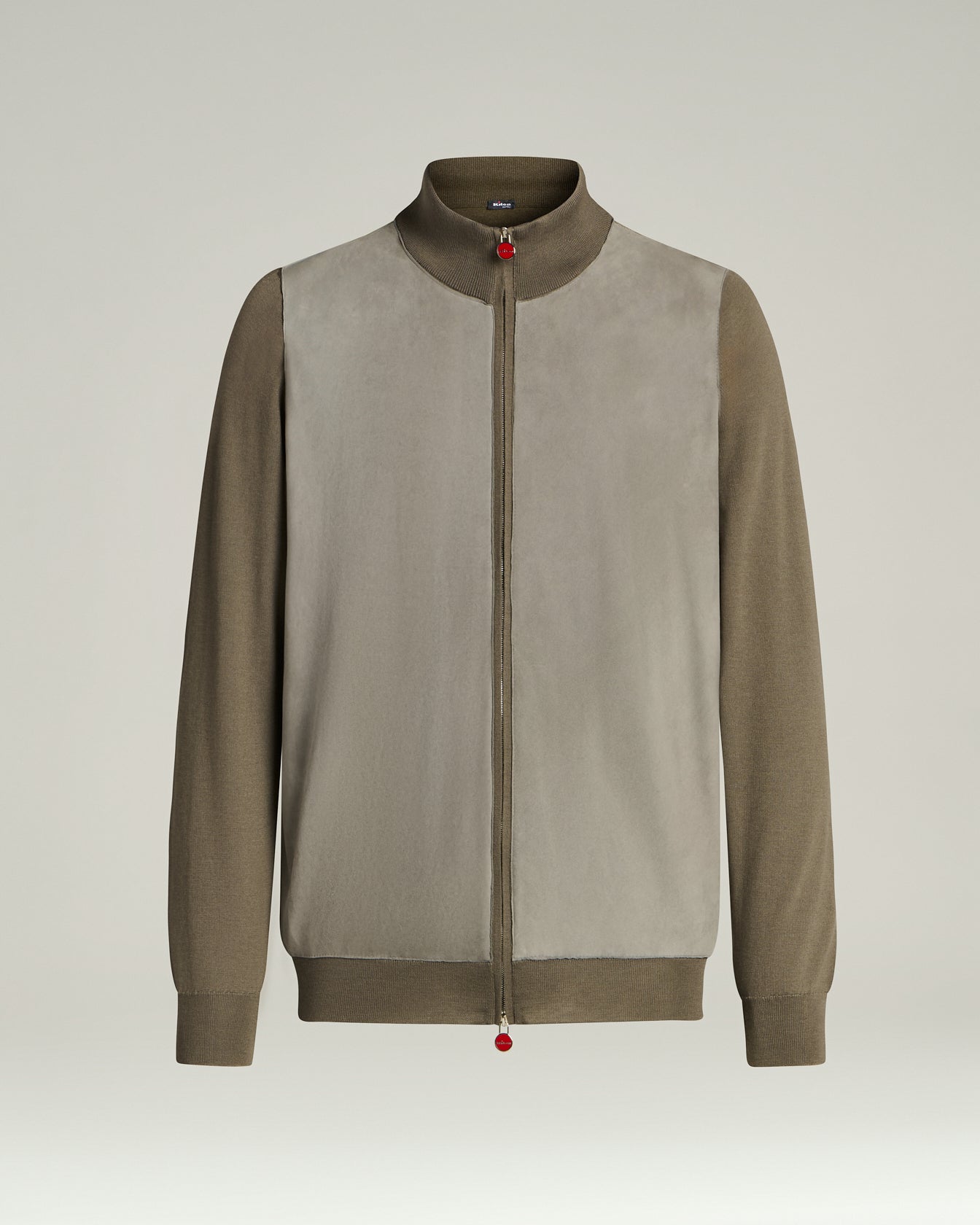 CAHSMERE AND SILK BLEND JACKET WITH CONTRASTING DETAILS