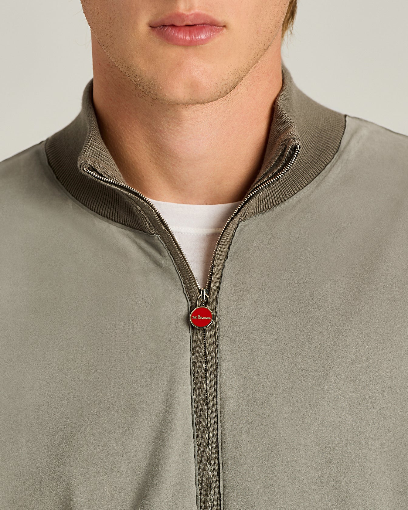 CAHSMERE AND SILK BLEND JACKET WITH CONTRASTING DETAILS