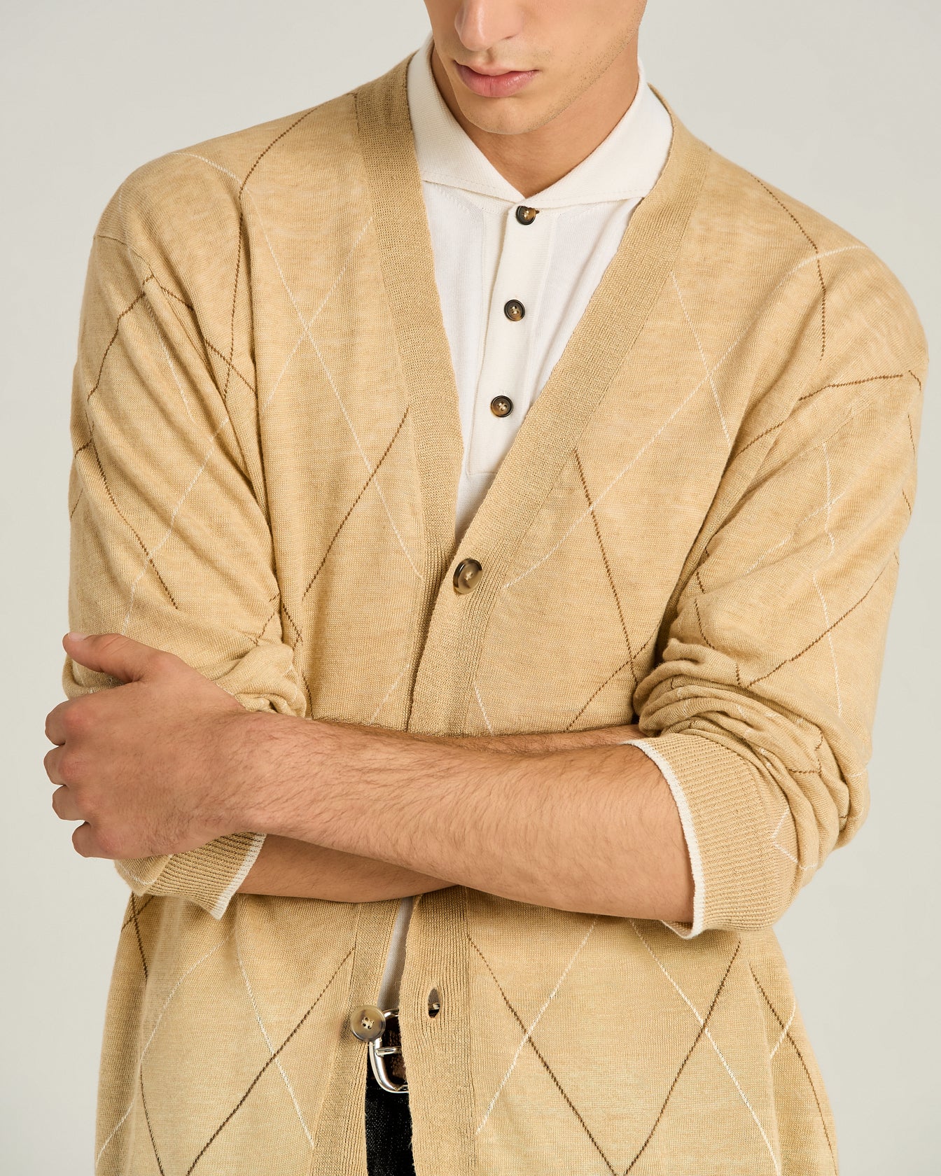 PURE LINEN CARDIGAN