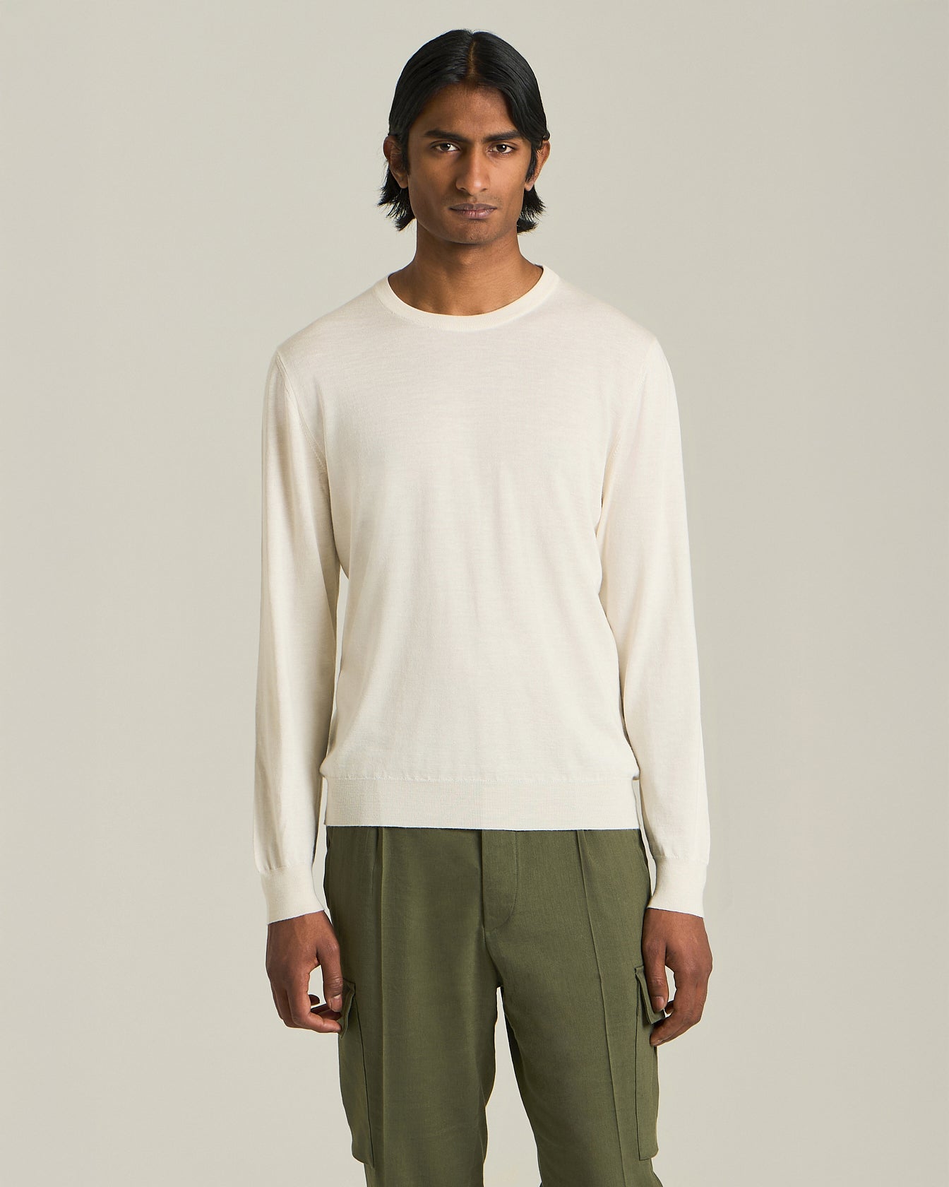 ICON SILK, CASHMERE AND LINEN SWEATER