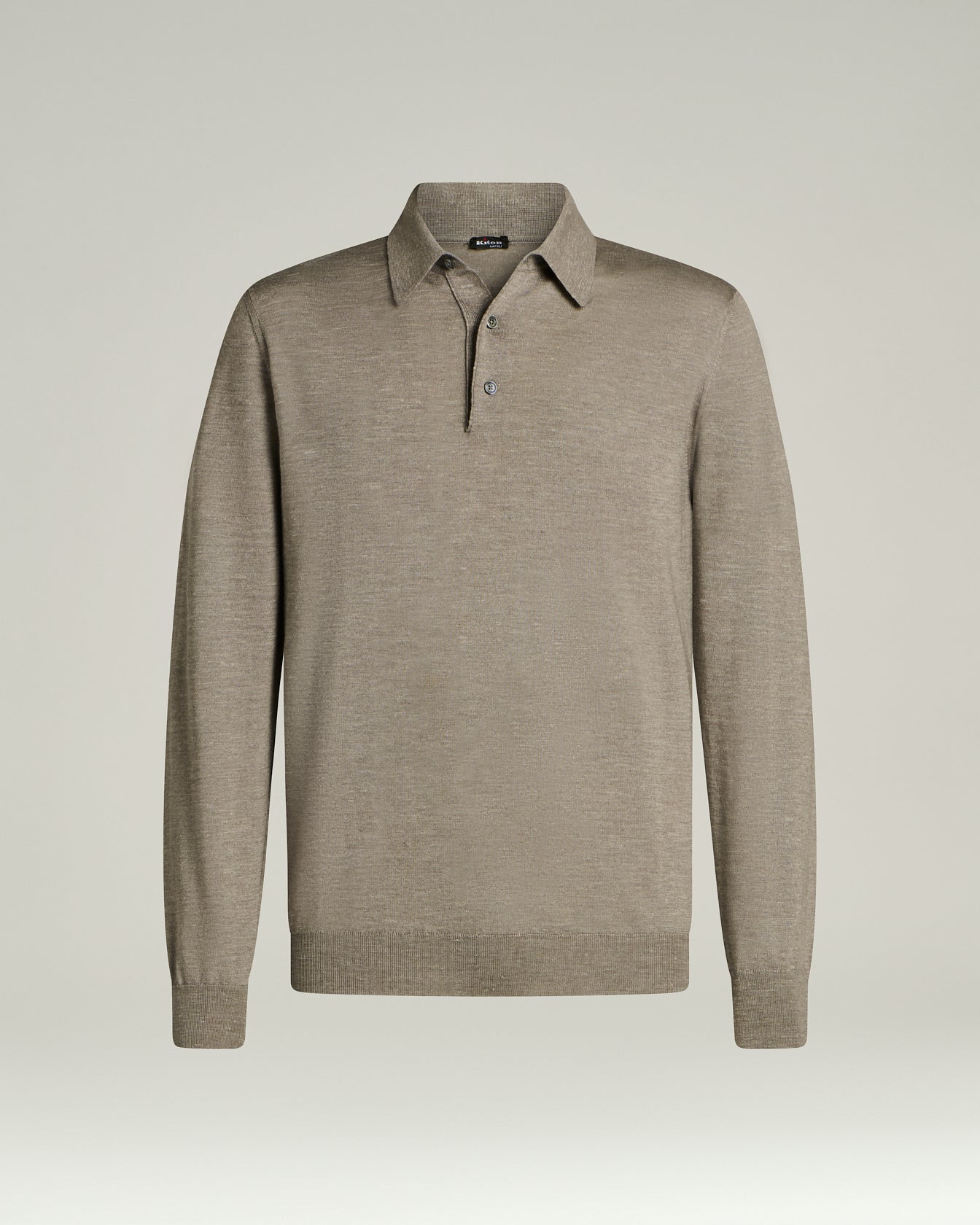 LIGHTWEIGHT KNIT LONG-SLEEVED POLO SHIRT