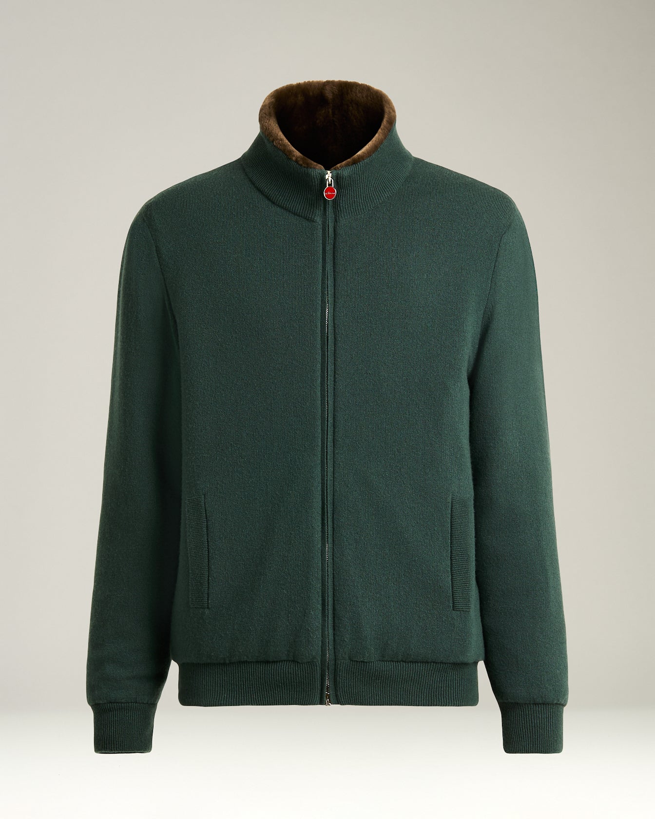 GIUBBOTTO IN PURO CASHMERE CON ZIP