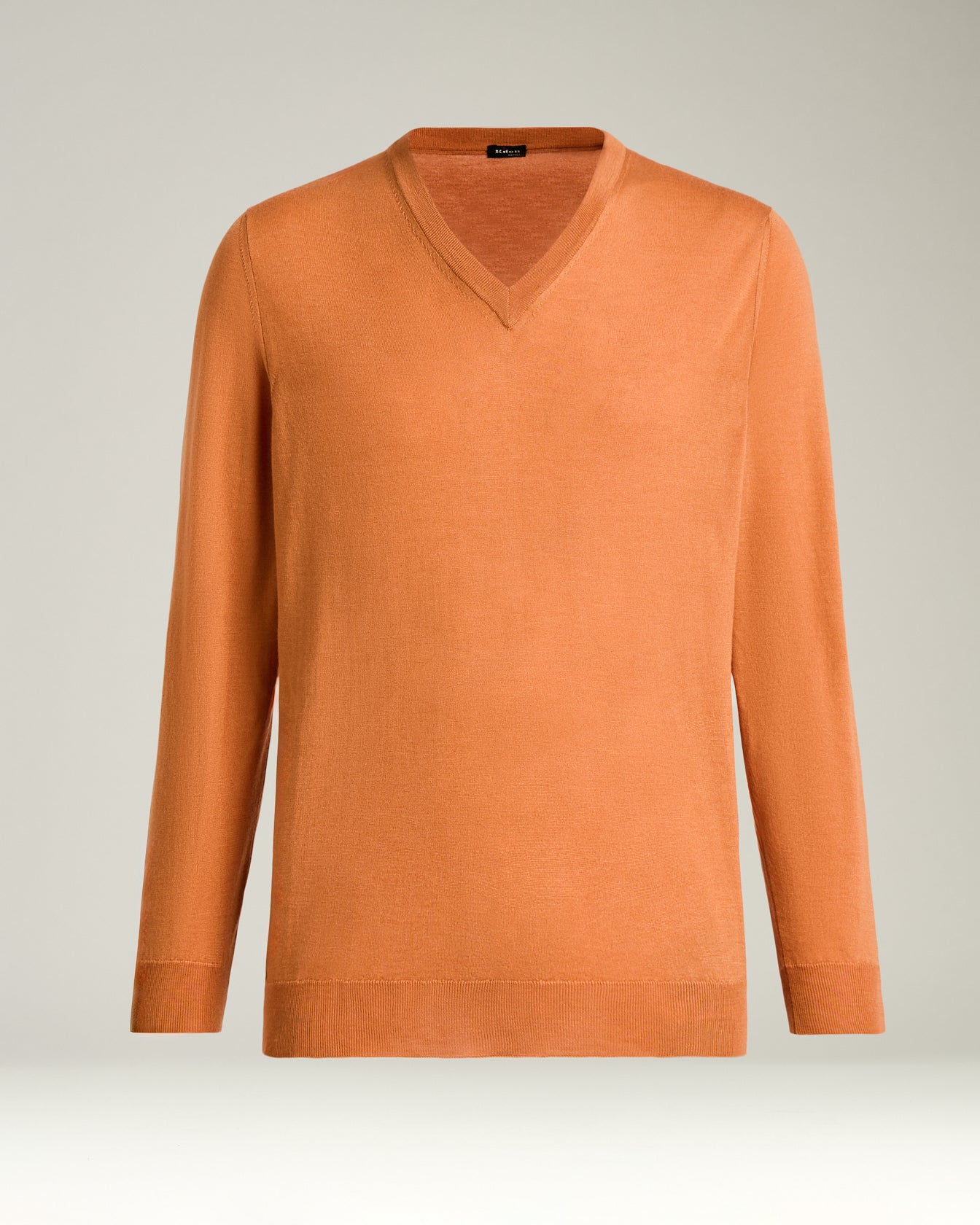 MAGLIA SCOLLO V IN CASHMERE E SETA