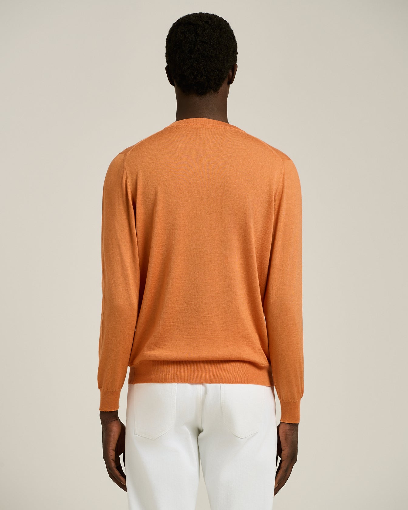 MAGLIA SCOLLO V IN CASHMERE E SETA