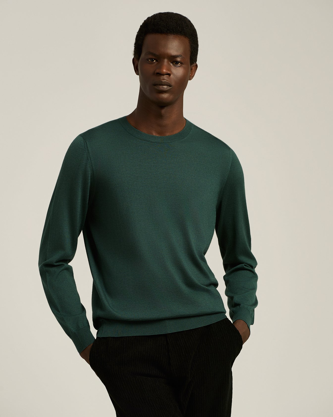 MAGLIA GIROCOLLO IN CASHMERE E SETA
