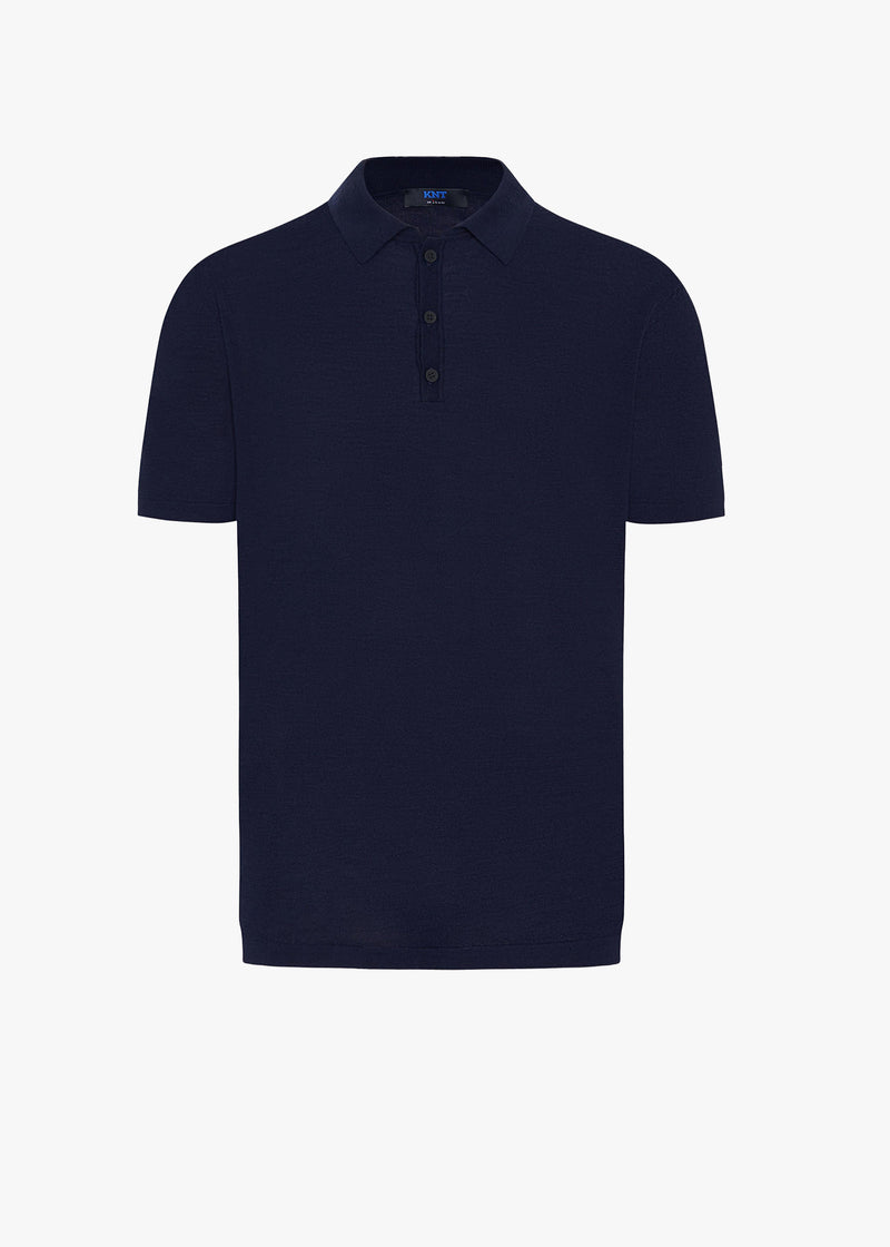 DELUXE WOOL AND SILK POLO SHIRT