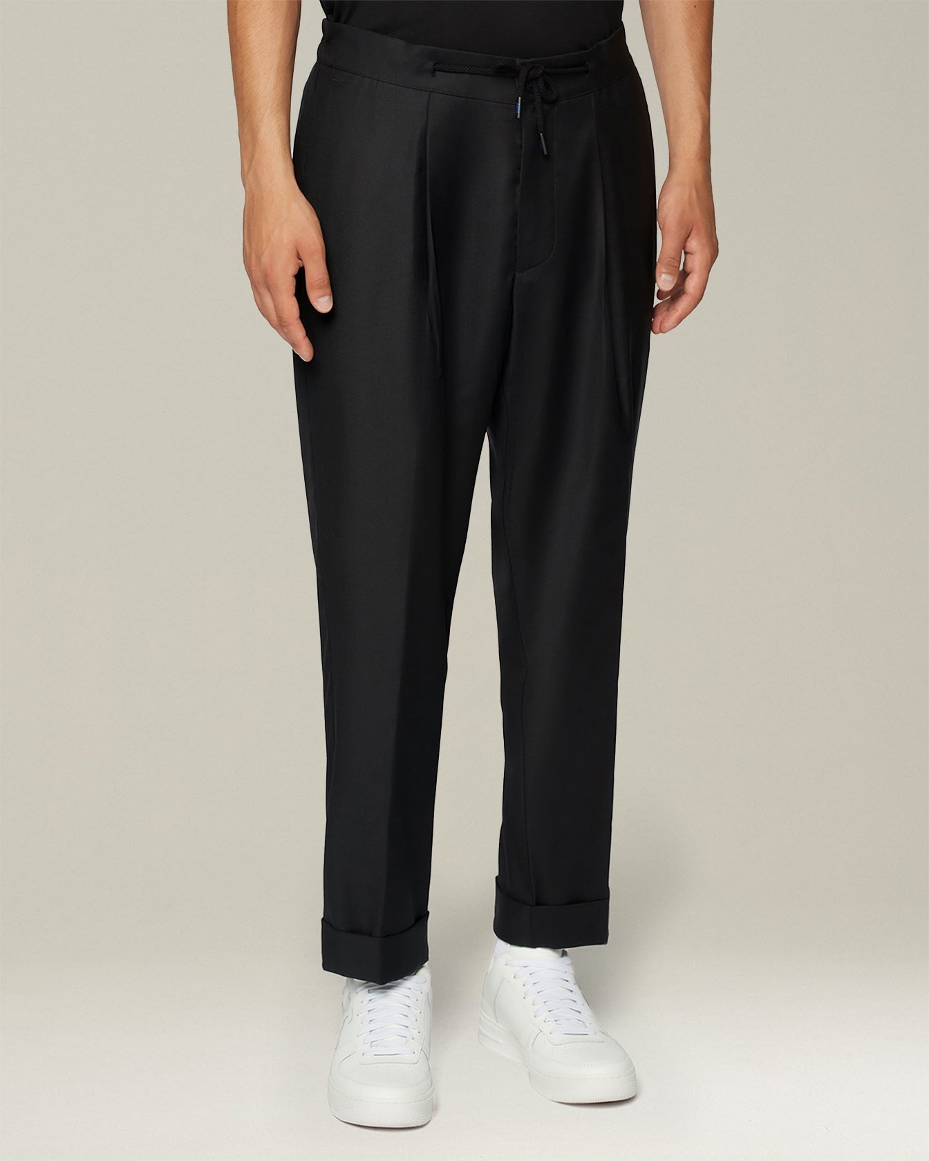 WOOL RELAXED TROUSERS