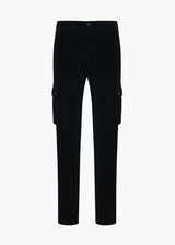 Knt black trousers in cotton 1