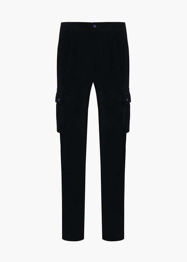Knt black trousers in cotton 1