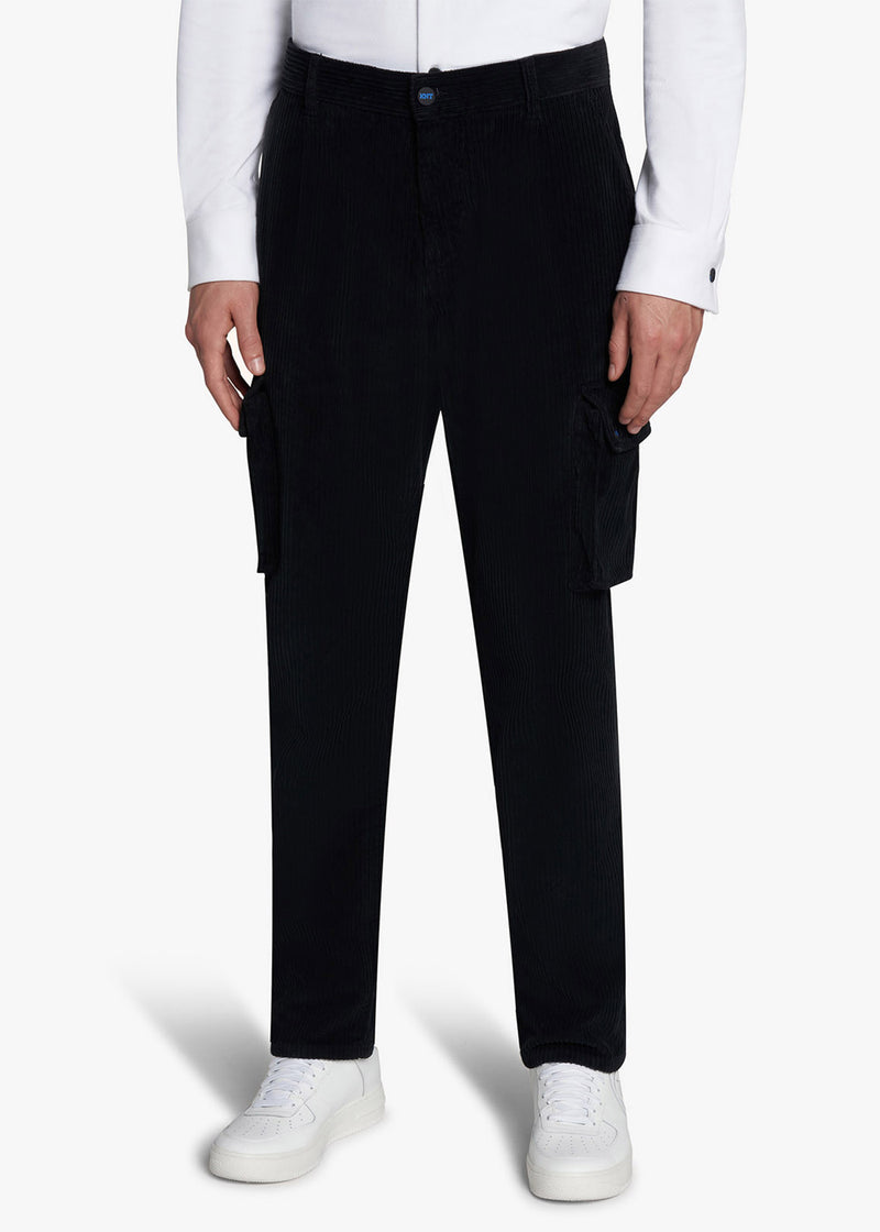 Knt black trousers in cotton 2