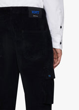 Knt black trousers in cotton 4