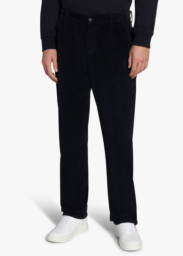 Knt black trousers in cotton 2