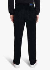 Knt black trousers in cotton 3