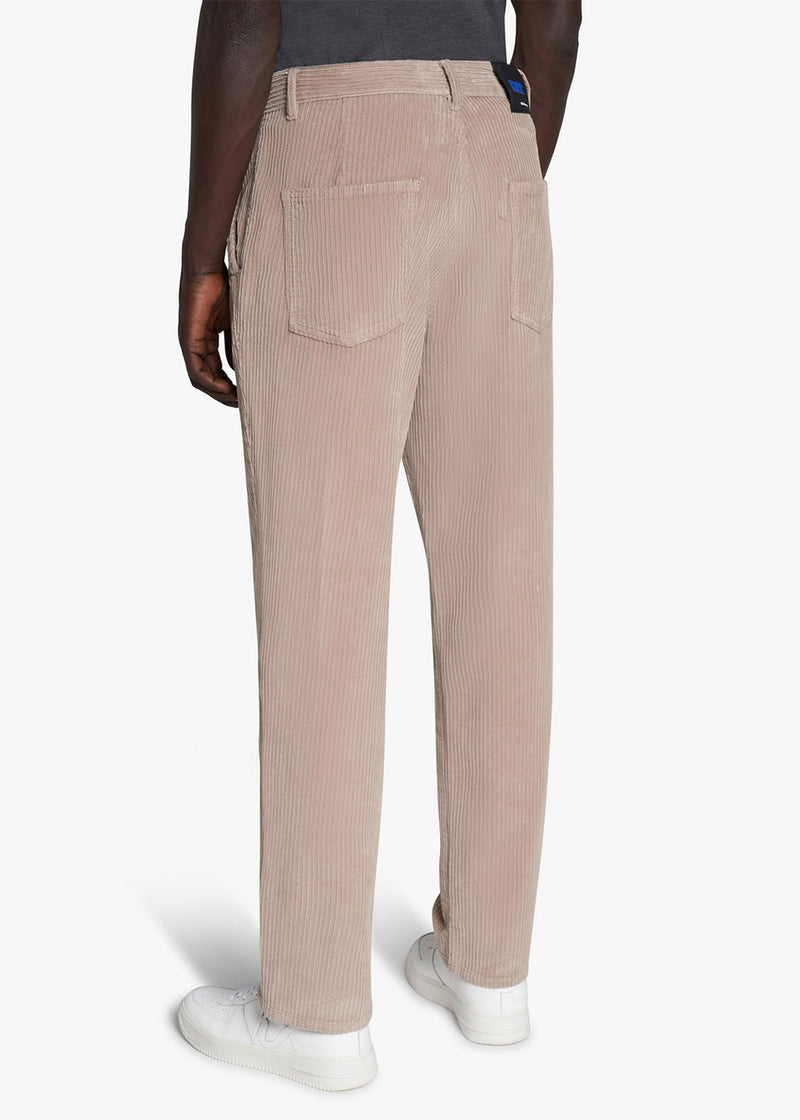 Knt beige trousers in cotton 3