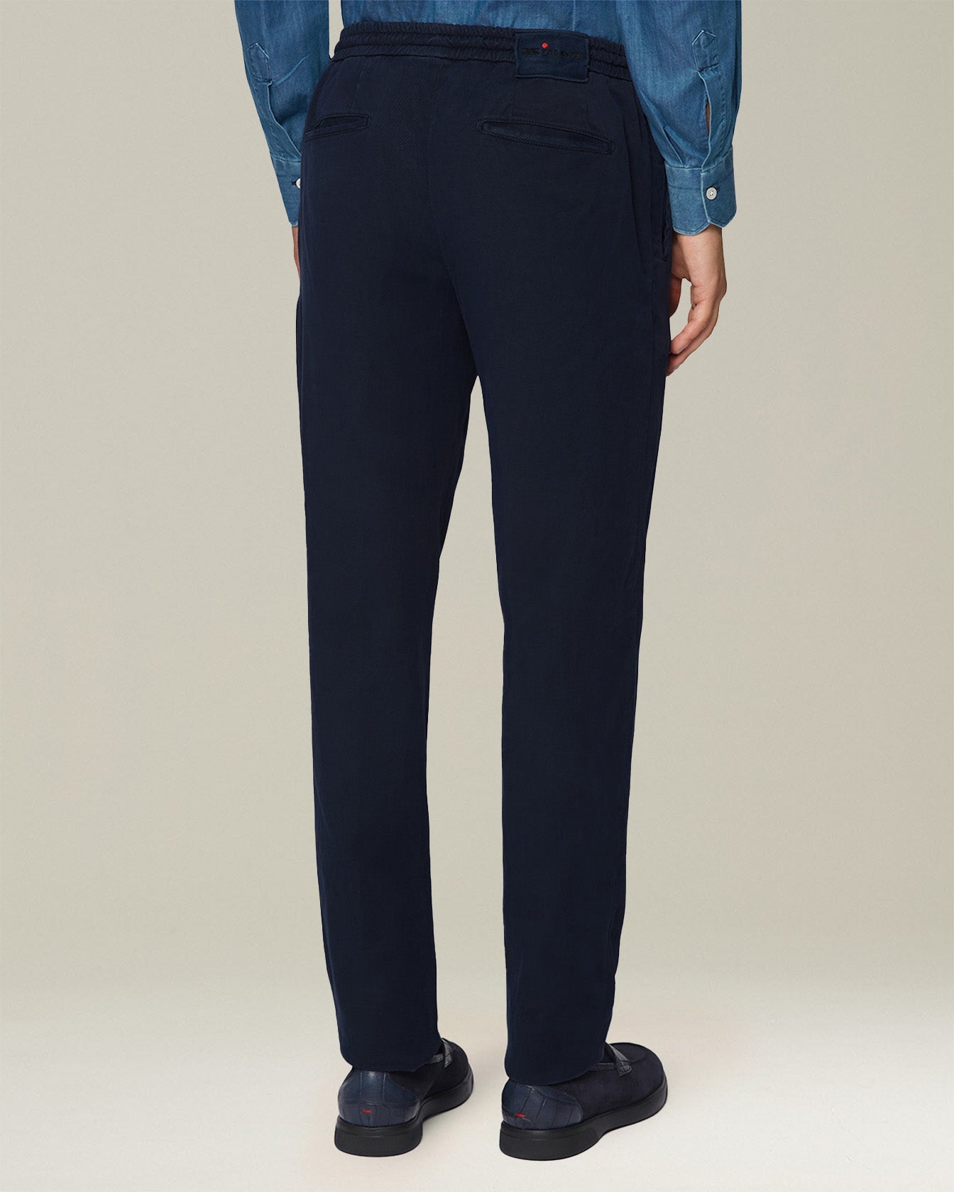 COTTON BLEND COMFORT TROUSERS