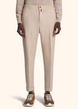 Kiton beige trousers for man, in cashmere 2