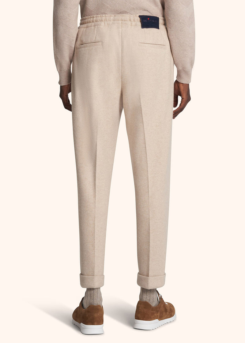Kiton beige trousers for man, in cashmere 3