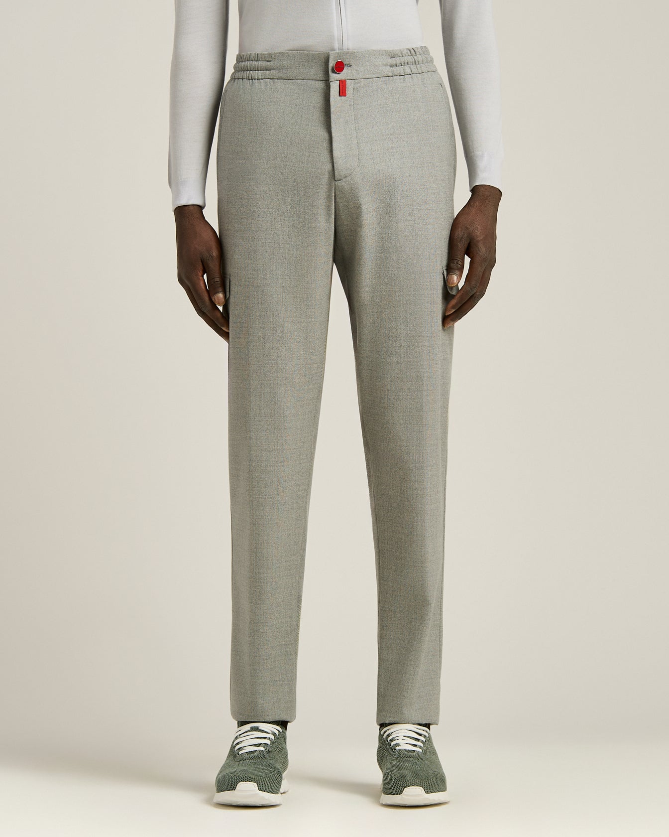 PANTALONI CARGO IN LANA